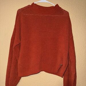 Hollister Warm Cowl Neck Sweater in Burnt Orange